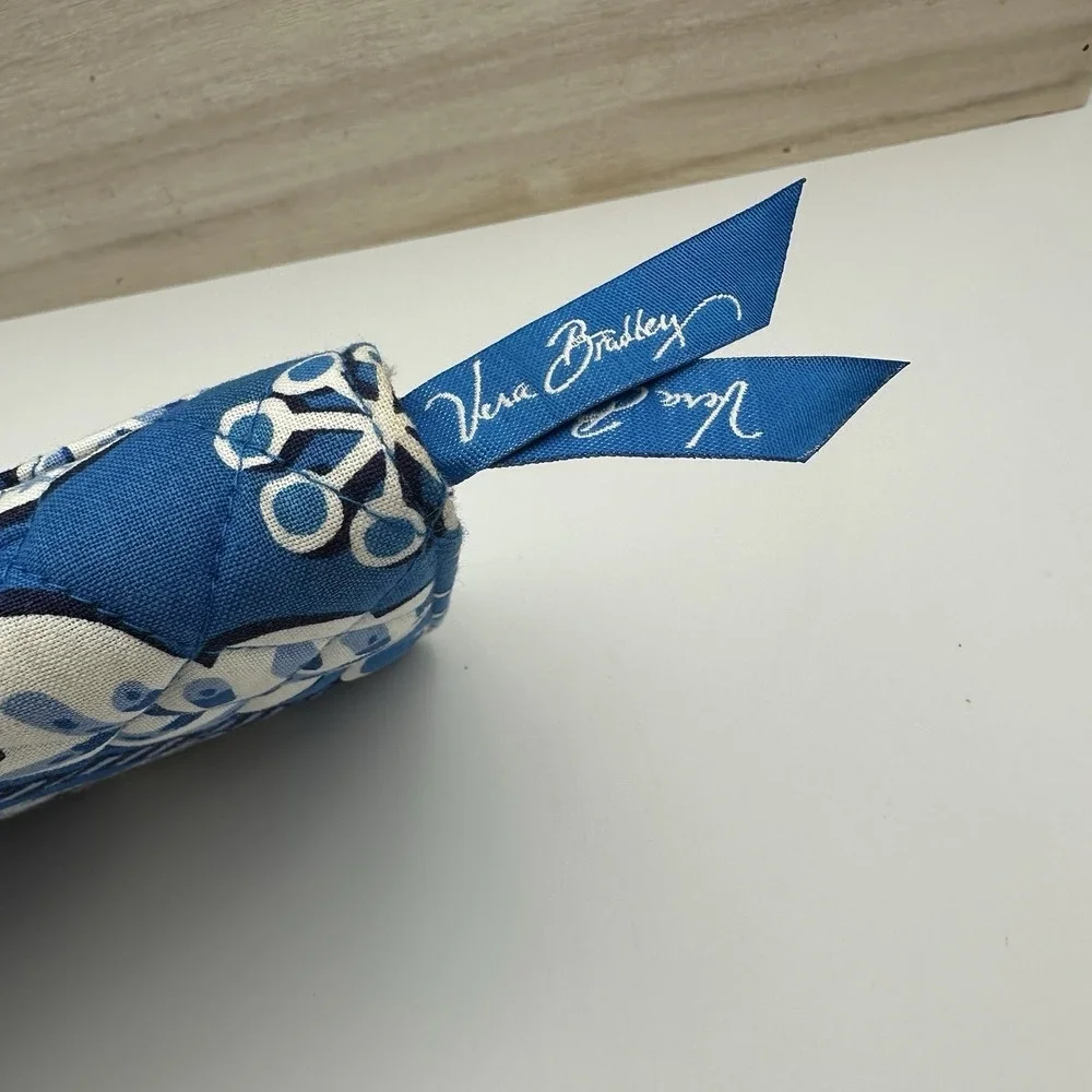 Vera Bradley Blue Lagoon Magnetic Travel Wallet Passport Boarding Pass‎